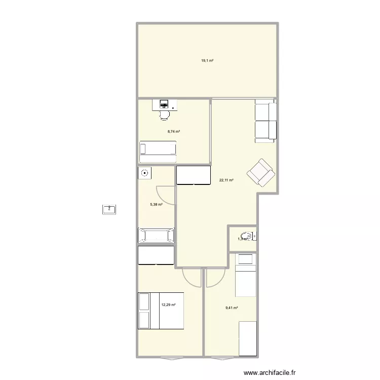2026_BOISSONESSAI1. Plan de 7  et 78 m²