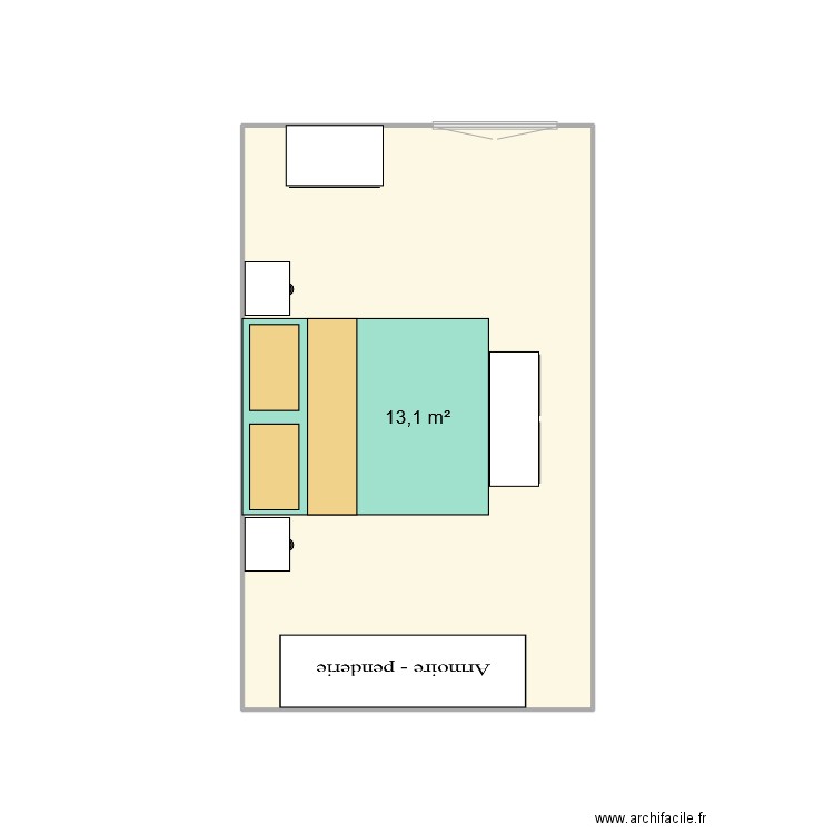 Chambre. Plan de 0 pièce et 0 m2