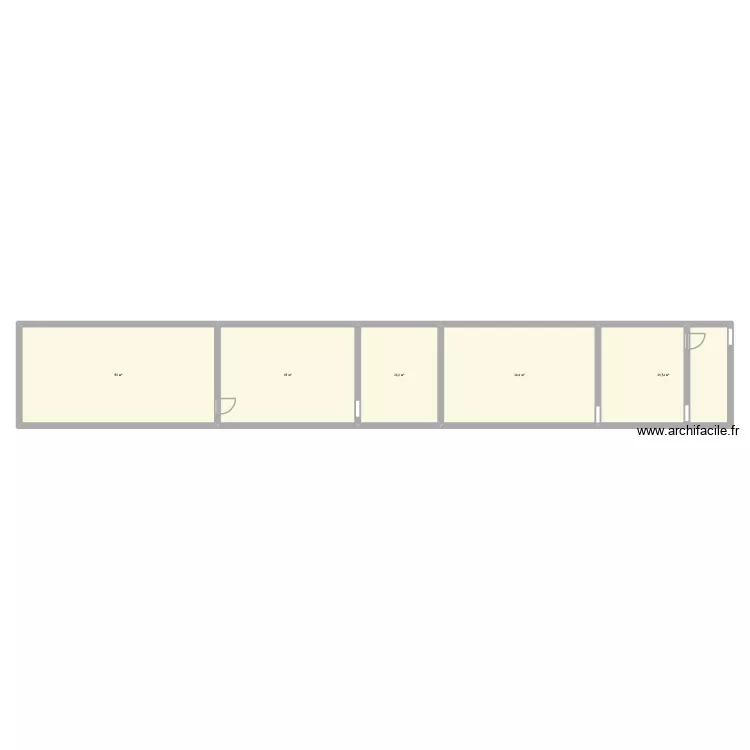 labo 1. Plan de 5  et 176 m²