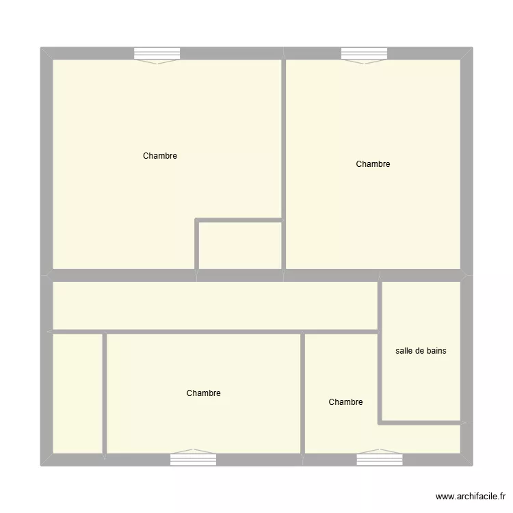 BRUT &eacute;tat initial &eacute;tage. Plan de 