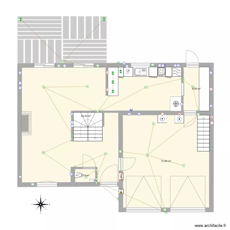 Maison Cormeilles-RDC-AC TERRASSE_V2. Plan de 