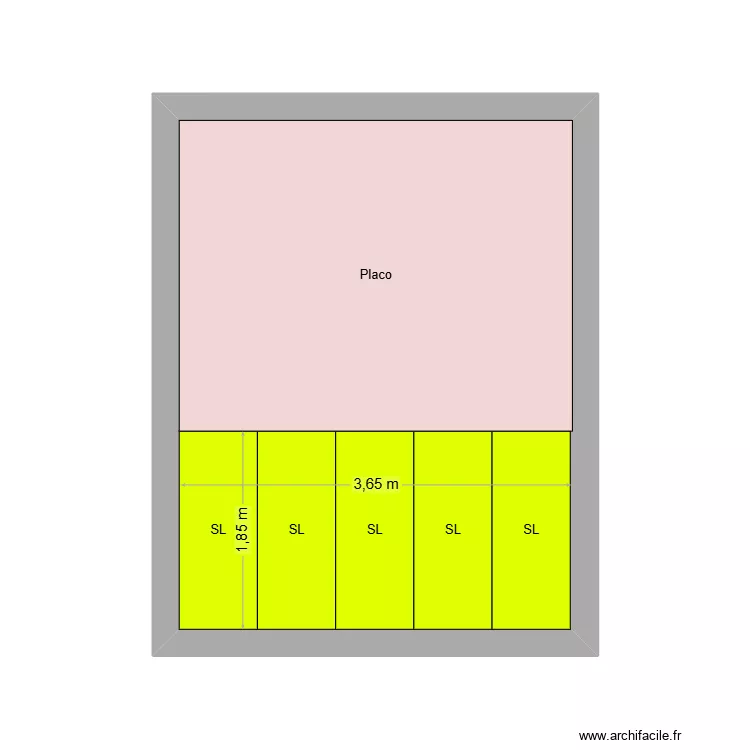 plan vu face sl laverie le soler. Plan de 