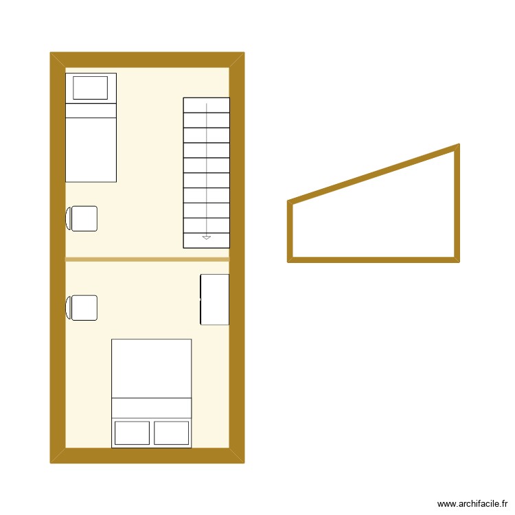 Etage appartement. Plan de 0 pièce et 0 m2 Etage appartement. Plan de 0 pièce et 0 m2