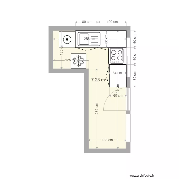 projet RANO cuisine. Plan de 