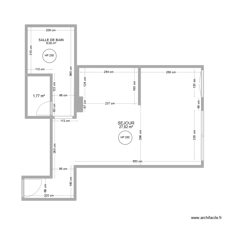 SAINT LEGER. Plan de 