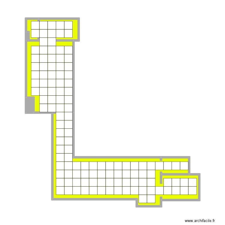 Carrelage Mettewie 3. Plan de 3 pièces et 31 m2