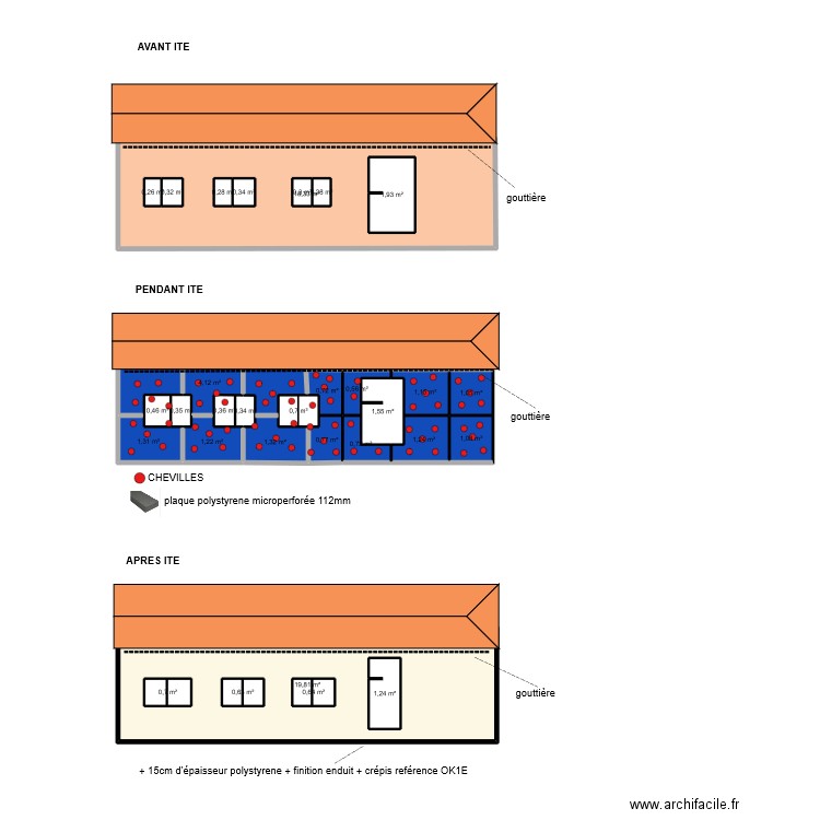 balourdet 3. Plan de 31 pièces et 71 m2