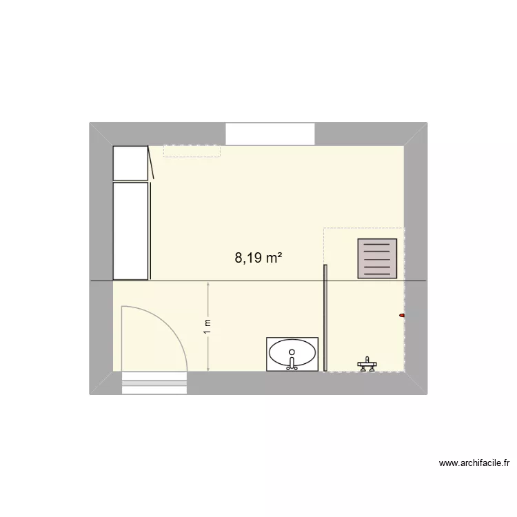 LOUSQUI1. Plan de 1 et 8 m² LOUSQUI1. Plan de 1 et 8 m²