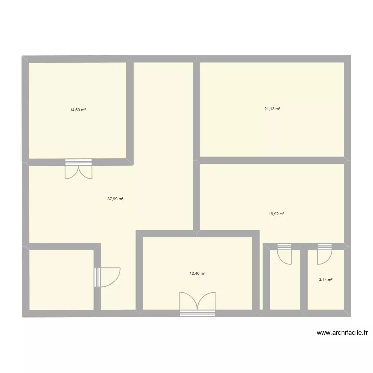 Plan ES2ER et SALWA. Plan de 6 pièces et 110 m²