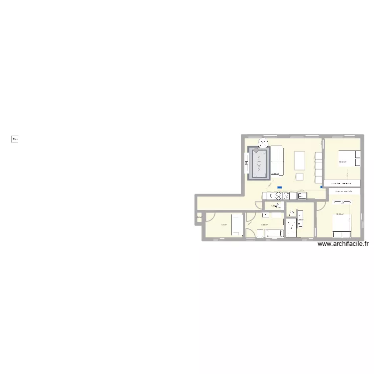 MARIE CHARLES 5. Plan de 8  et 94 m²