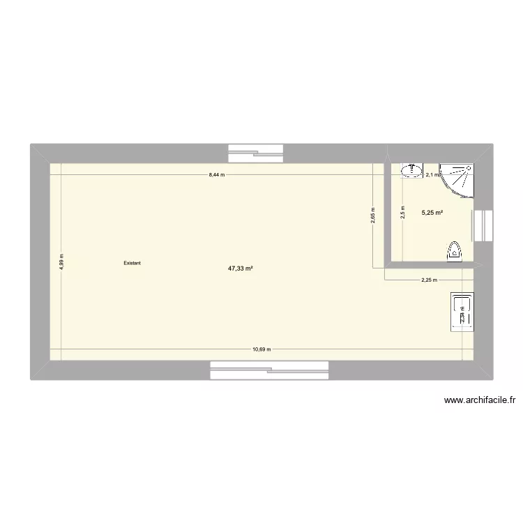 hangar futur. Plan de 