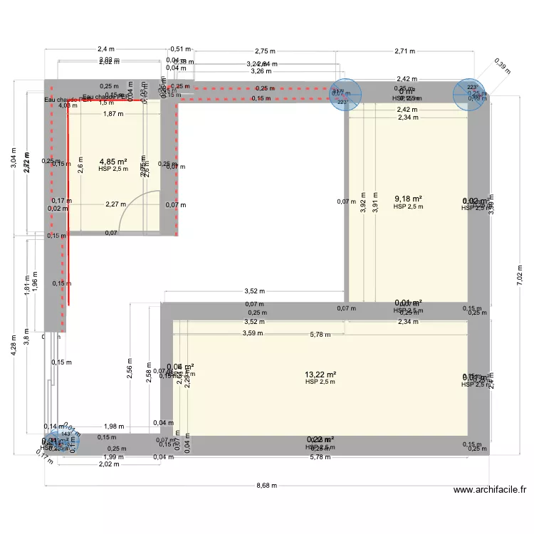 saint jean de monts. Plan de 10  et 28 m²
