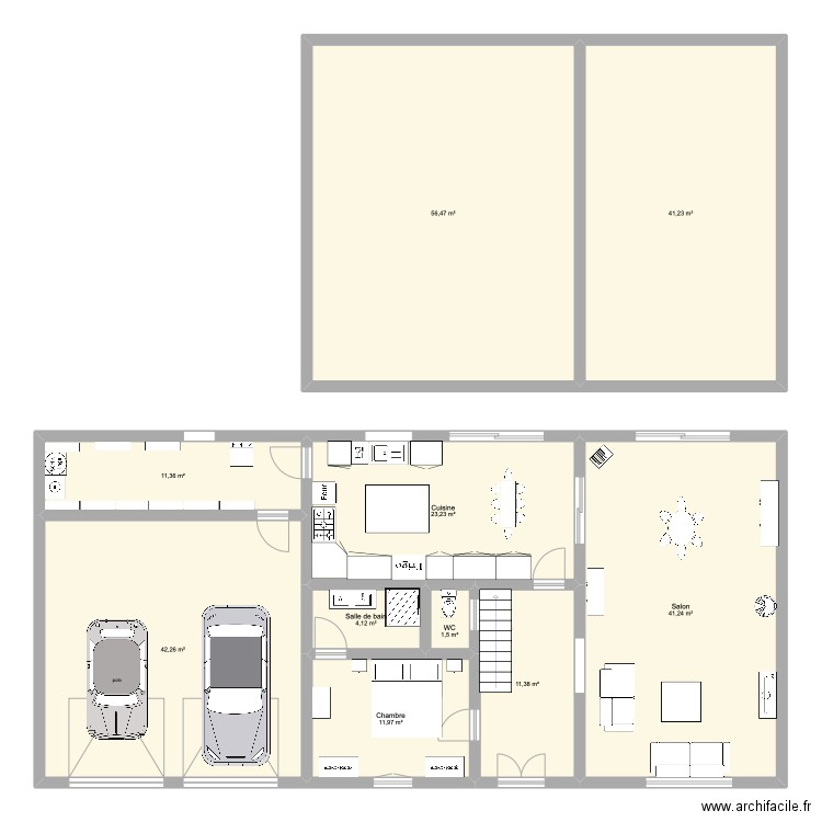 MAISON NO1 sln. Plan de 10 pièces et 245 m2