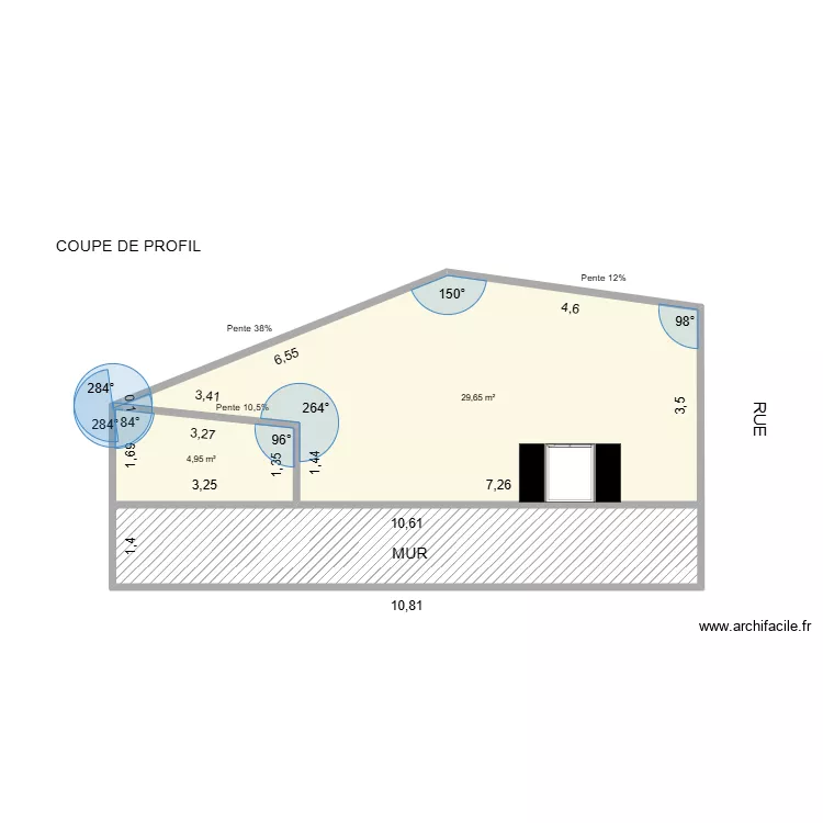 CELLIER PROFIL. Plan de 3  et 49 m²