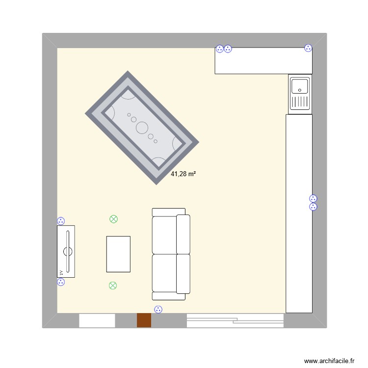 garage. Plan de 0 pièce et 0 m2