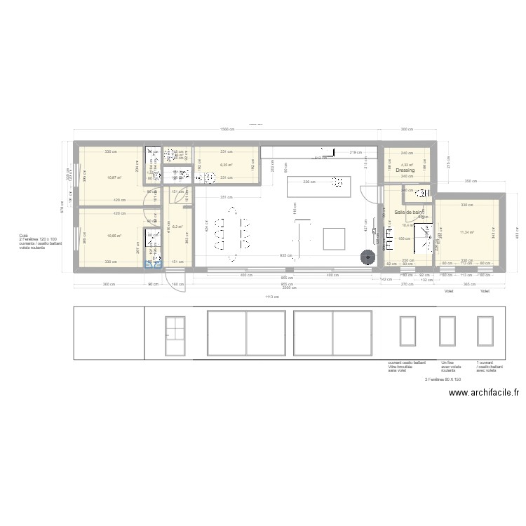 PROJET CAILLE - AMENAGEMENT INTERIEUR. Plan de 0 pièce et 0 m2