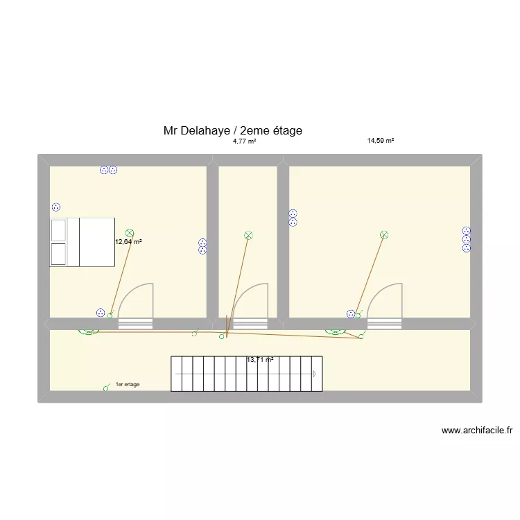 DELAHAYE 2EME ETAGE. Plan de 