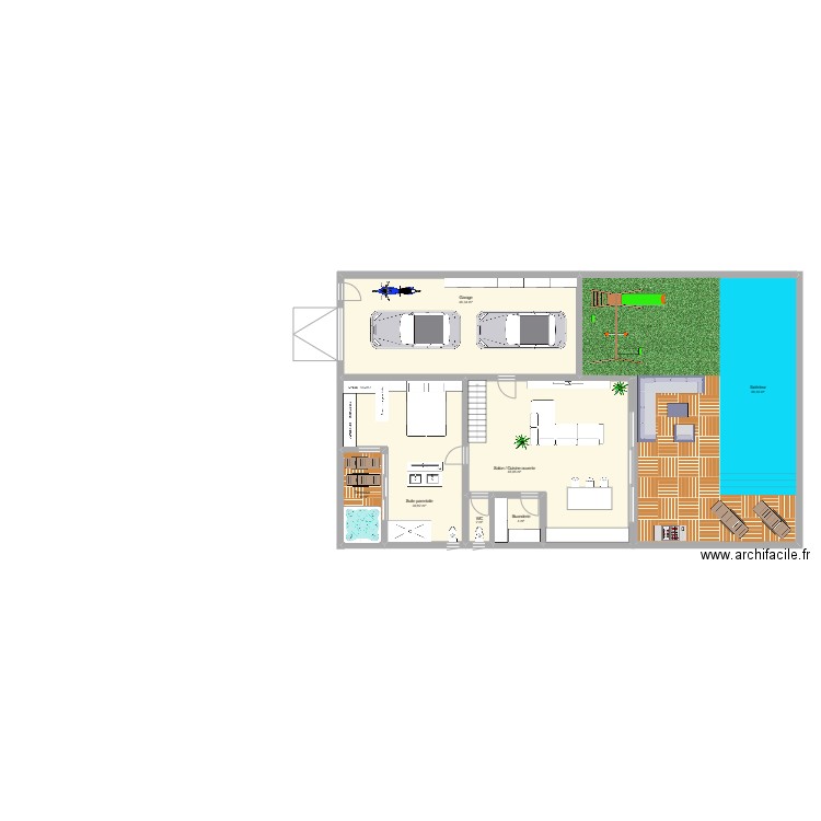 Plan Maison RDC. Plan de 12 pièces et 310 m2