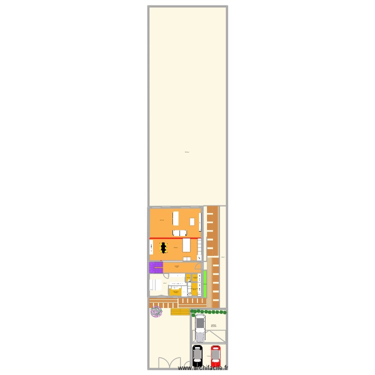 courier 5. Plan de 13 pièces et 710 m2