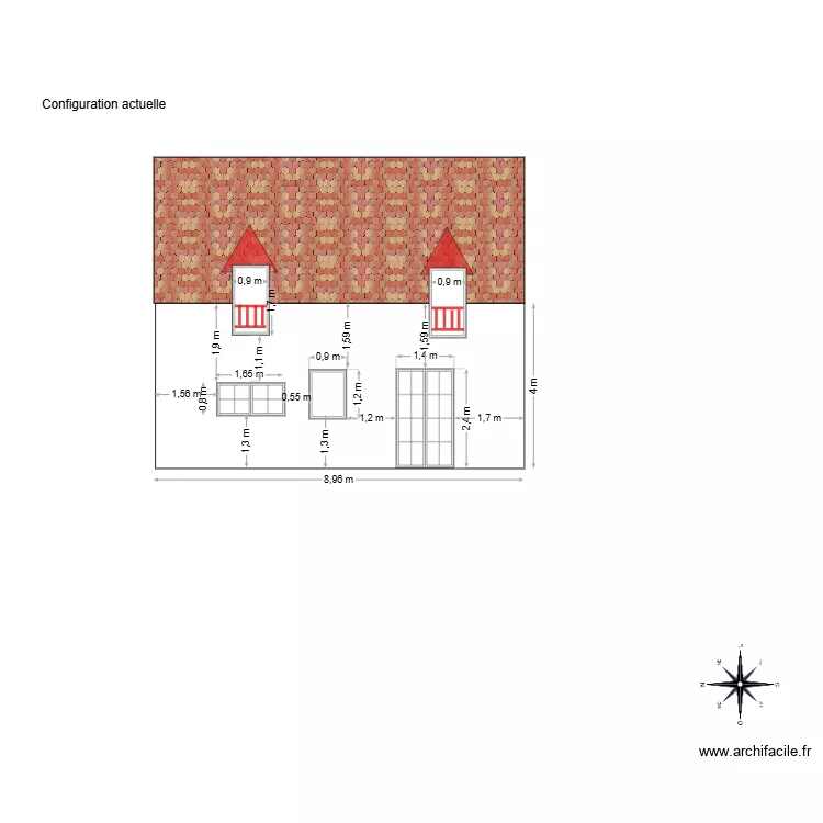 petite maison pente. Plan de petite maison pente. Plan de