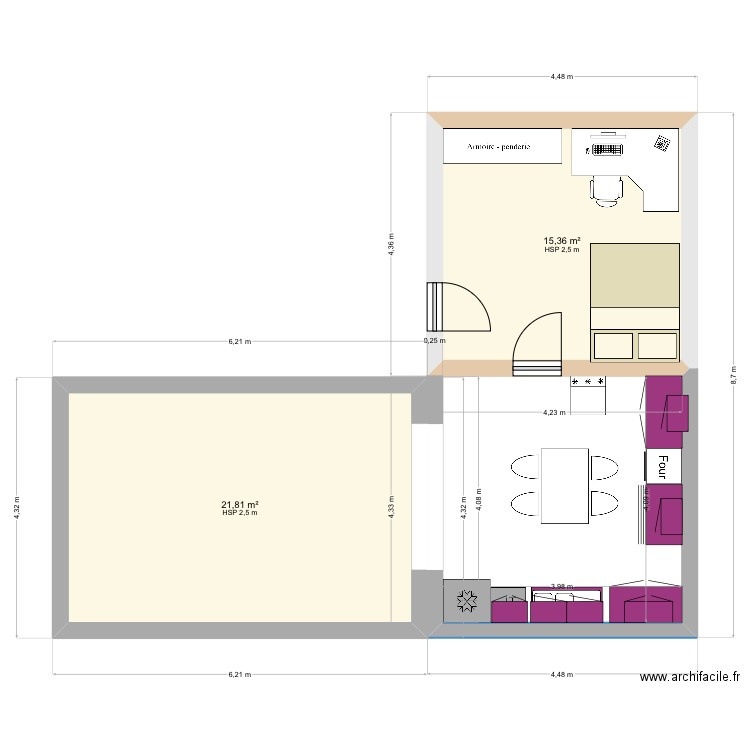 Ma chambre . Plan de 0 pièce et 0 m2