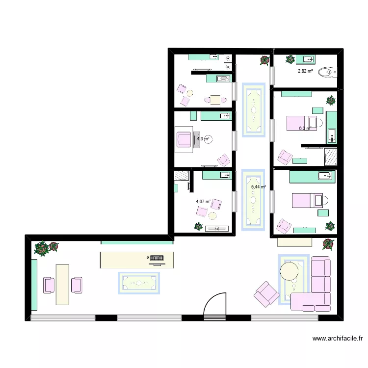 salon 1 base. Plan de 5 et 24 m² salon 1 base. Plan de 5 et 24 m²