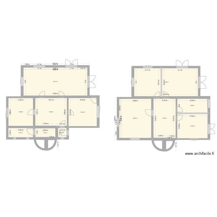 barberaz. Plan de 12 pièces et 196 m2