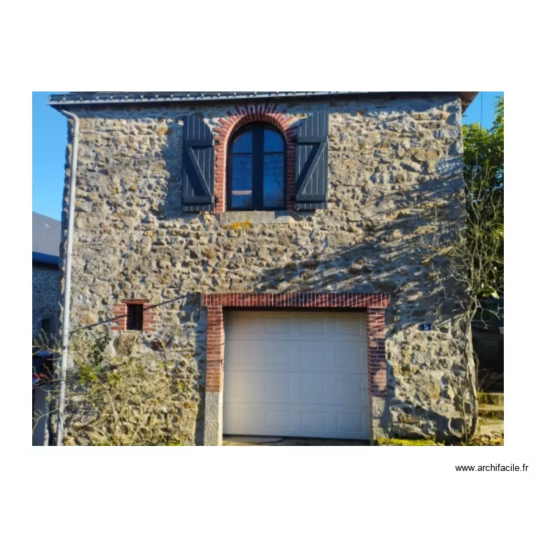 FACADE OUEST AVANT TRAVAUX. Plan de FACADE OUEST AVANT TRAVAUX. Plan de
