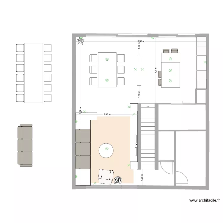 MAISON FABIENNE REZ DE CHAUSSEE OPTION 3. Plan de MAISON FABIENNE REZ DE CHAUSSEE OPTION 3. Plan de