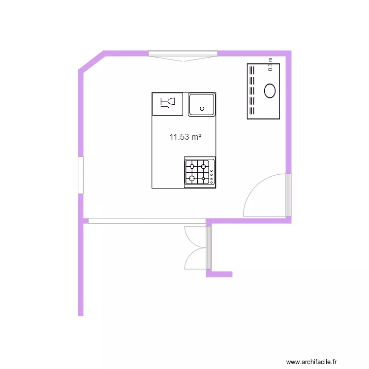 cuisine elssds. Plan de 