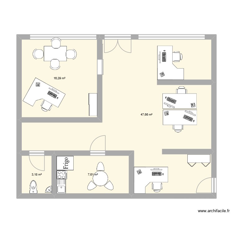 bureau monteux. Plan de 0 pièce et 0 m2
