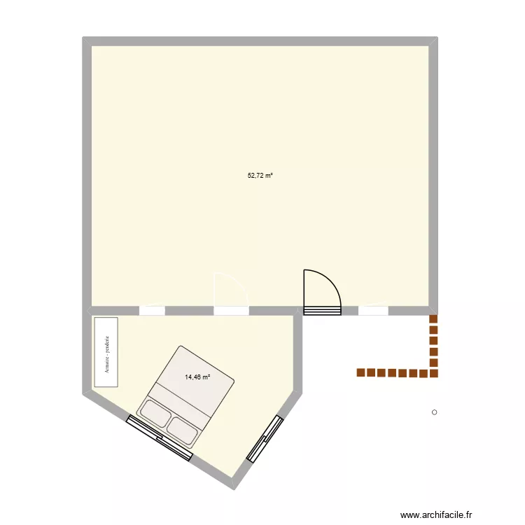 LILTI 2. Plan de 2 et 67 m² LILTI 2. Plan de 2 et 67 m²