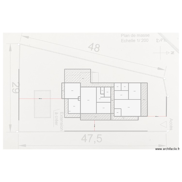 Sainte Rose. Plan de 21 pièces et 362 m2
