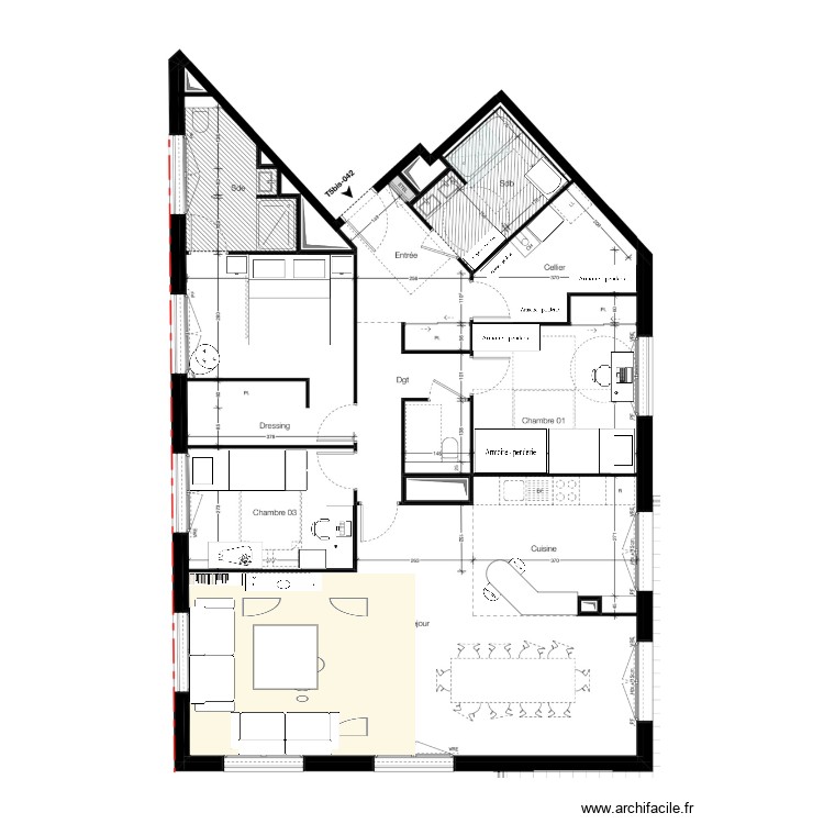 RP Lorgeril. Plan de 0 pièce et 0 m2