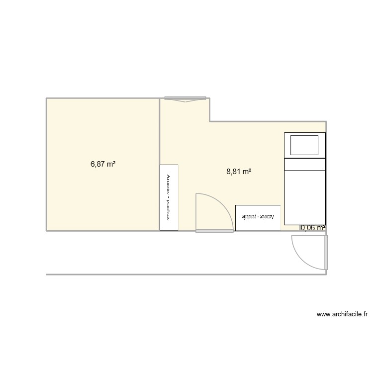 chambre 2. Plan de 0 pièce et 0 m2