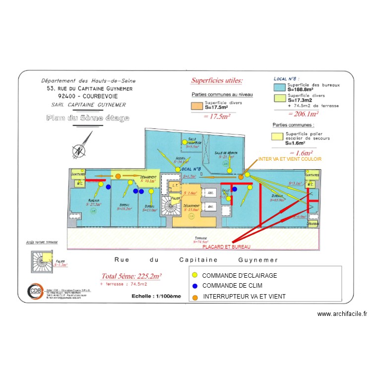 R+5 CAP G. Plan de 0 pièce et 0 m2