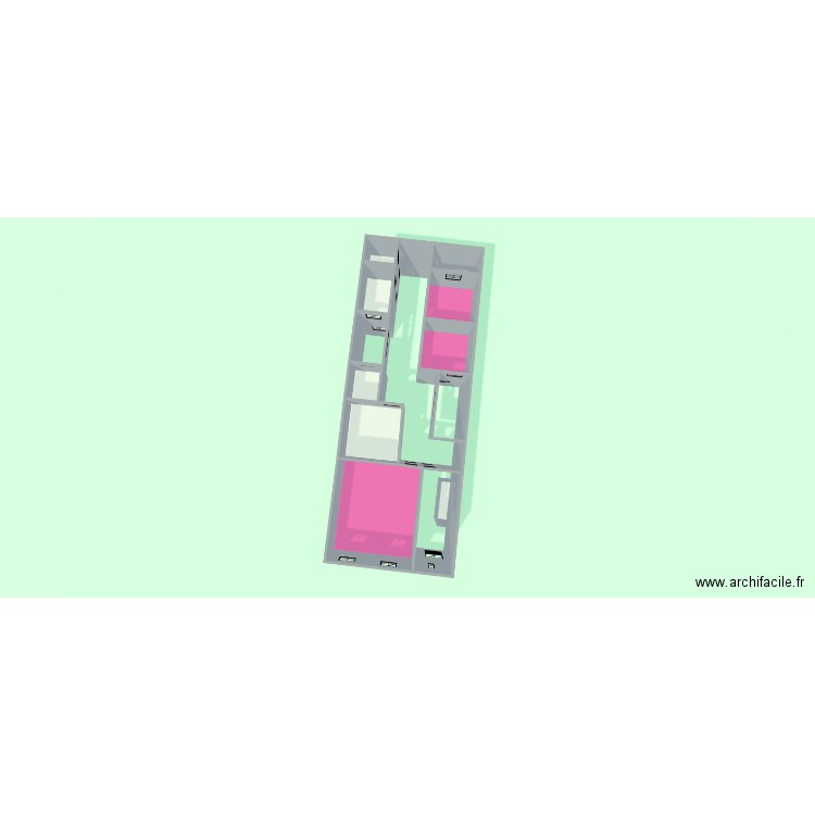 7,5x20(1). Plan de 15 pièces et 144 m2