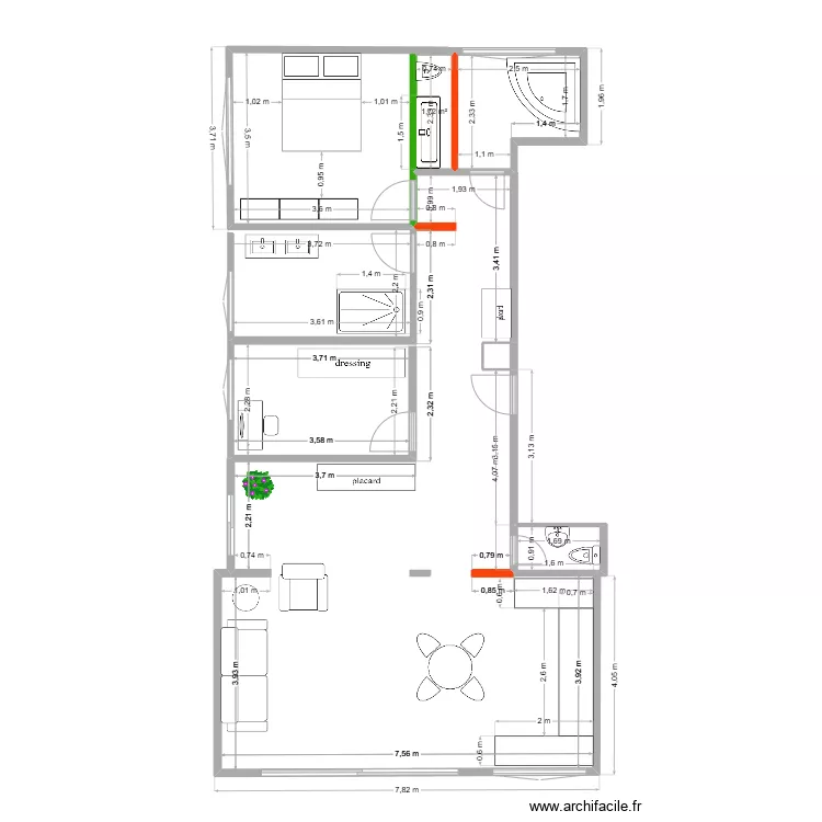 plan douche lavabo double, baignoir petite sdb. Plan de plan douche lavabo double, baignoir petite sdb. Plan de