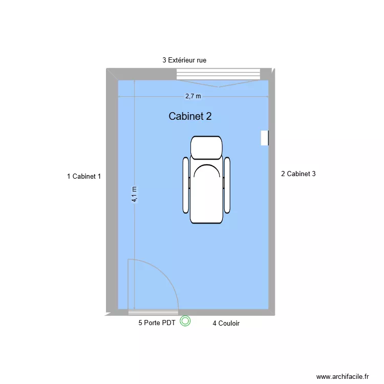 31702 Cabinet 2. Plan de 1 et 11 m² 31702 Cabinet 2. Plan de 1 et 11 m²