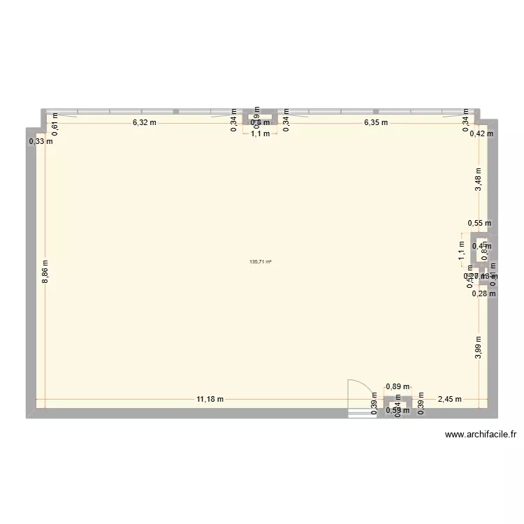 docteur rais avant travaux. Plan de 