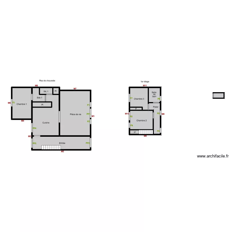 Pare plan la barre. Plan de 14 et 87 m² Pare plan la barre. Plan de 14 et 87 m²
