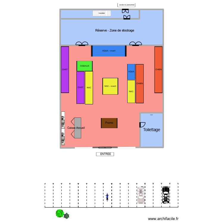 Animalis Croix blanche. Plan de 0 pièce et 0 m2