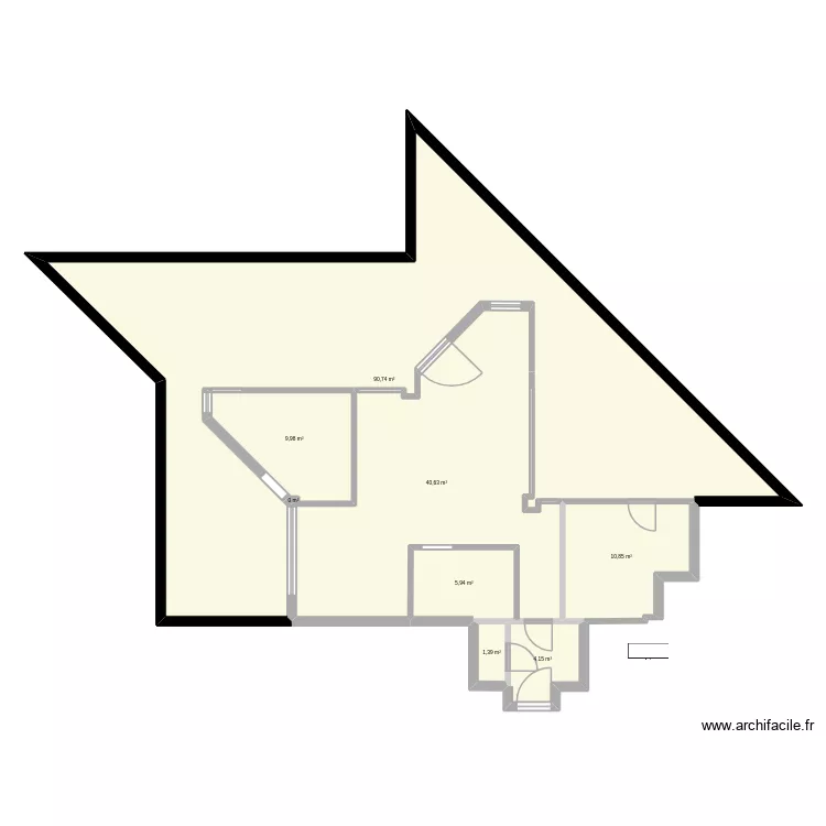 Renaudie pr&eacute;cis new. Plan de 8  et 164 m²