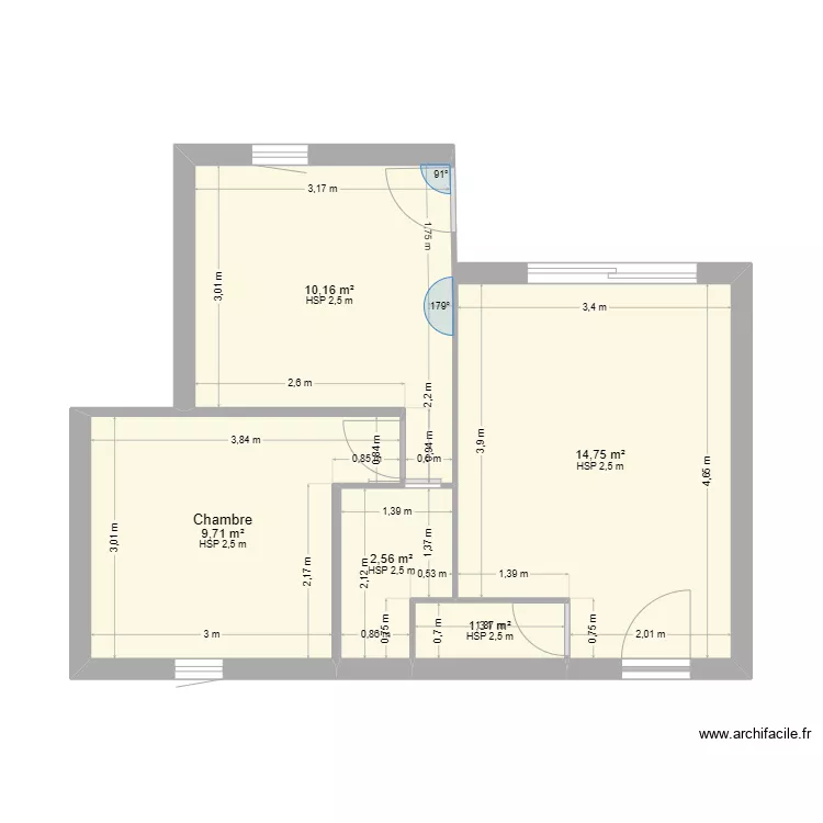 Brianne appartement WC nv avril 2025. Plan de 0 pièce et 0 m2