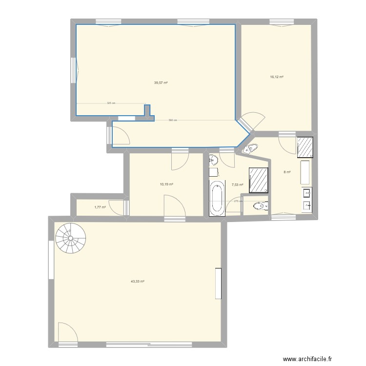 RDC Devant version 6. Plan de 0 pièce et 0 m2