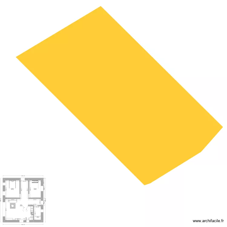 sachemont avec cadastre &agrave; c&ocirc;t&eacute;. Plan de 