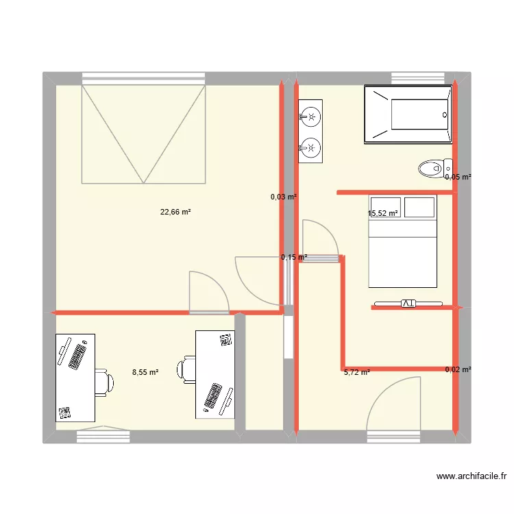 plan maison rdc. Plan de 8 et 53 m² plan maison rdc. Plan de 8 et 53 m²