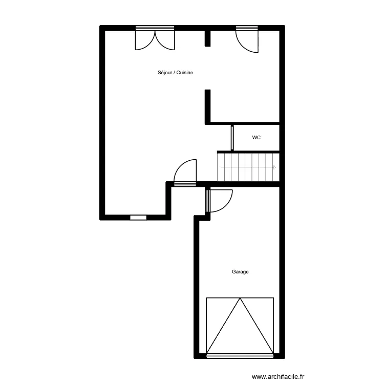 COFFIN - RDC. Plan de 