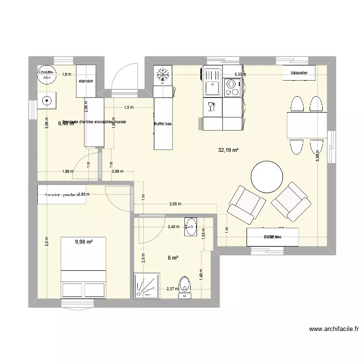 test maison. Plan de 