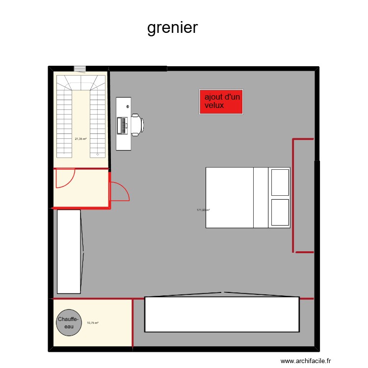 grenier Andrea. Plan de 0 pièce et 0 m2